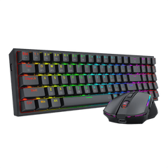 Redragon BS136 Gaming Keyboard & Mouse Combo, 75% K628 Tri-Mode Wireless RGB Mechanical Keyboard and 8000 DPI Gamer Mouse Bundle