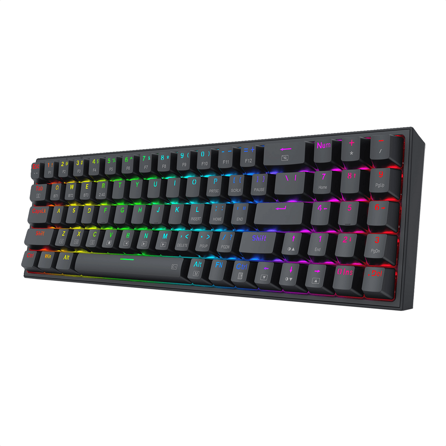 Redragon BS136 Gaming Keyboard & Mouse Combo, 75% K628 Tri-Mode Wireless RGB Mechanical Keyboard and 8000 DPI Gamer Mouse Bundle