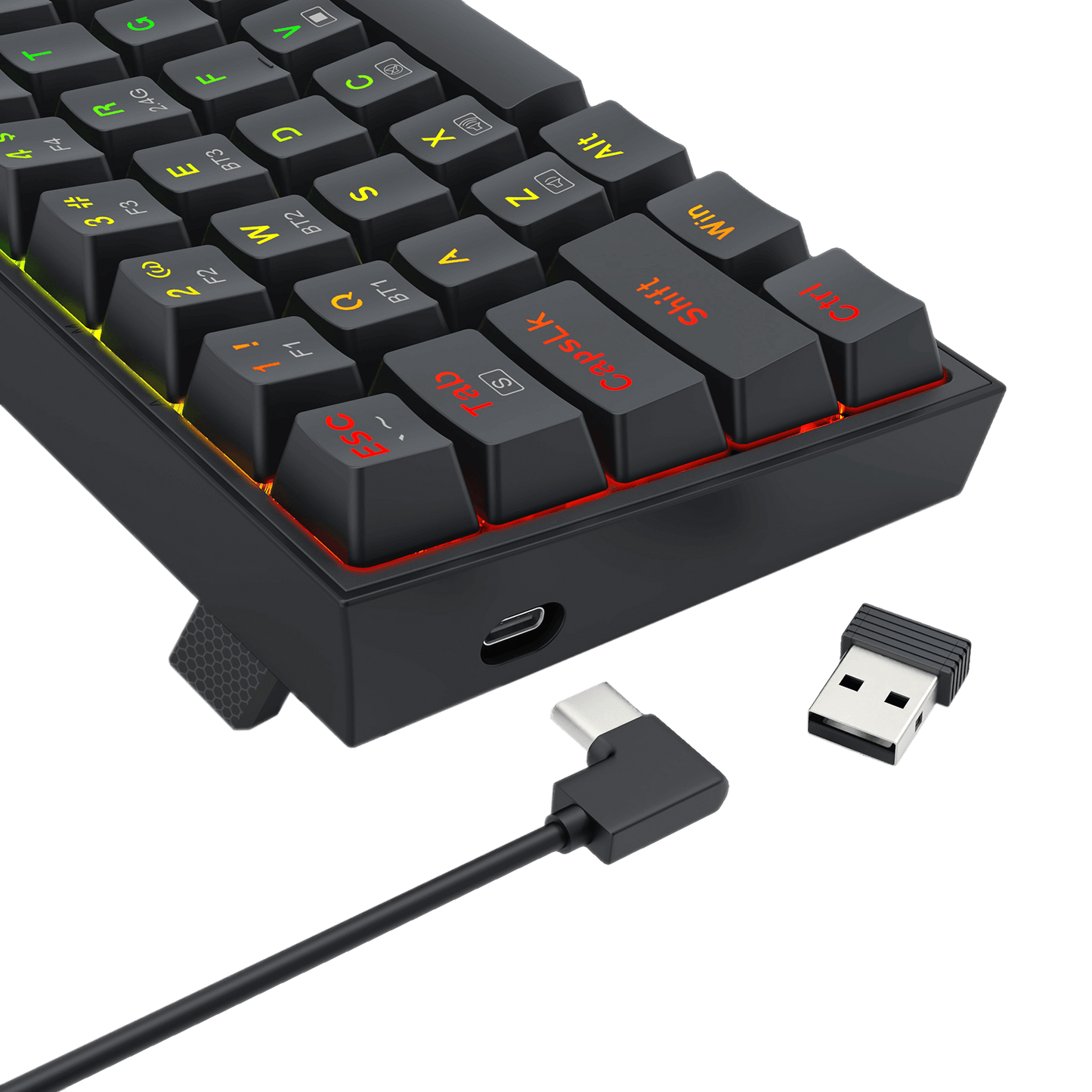 Redragon BS136 Gaming Keyboard & Mouse Combo, 75% K628 Tri-Mode Wireless RGB Mechanical Keyboard and 8000 DPI Gamer Mouse Bundle