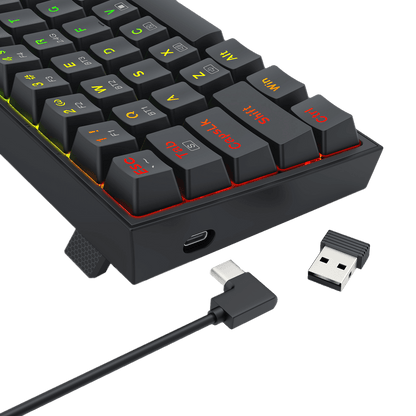 Redragon BS136 Gaming Keyboard & Mouse Combo, 75% K628 Tri-Mode Wireless RGB Mechanical Keyboard and 8000 DPI Gamer Mouse Bundle