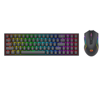 Redragon BS136 Gaming Keyboard & Mouse Combo, 75% K628 Tri-Mode Wireless RGB Mechanical Keyboard and 8000 DPI Gamer Mouse Bundle