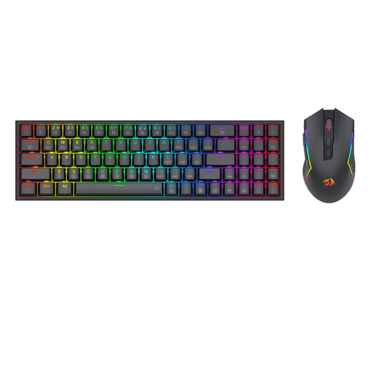 Redragon BS136 Gaming Keyboard & Mouse Combo, 75% K628 Tri-Mode Wireless RGB Mechanical Keyboard and 8000 DPI Gamer Mouse Bundle