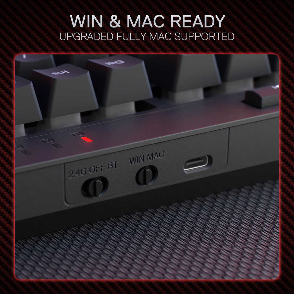 Redragon RYLO PRO S142 Tri-Mode Membrane Gaming Keyboard & Mouse Combo ...