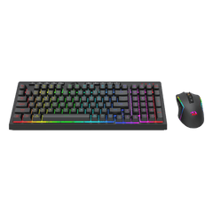 Redragon S142 Wireless Gaming Keyboard & Mouse Combo, 98 Keys K515 PRO Wireless RGB Membrane Keyboard and 4800 DPI Wireless M693 PRO Gaming Mouse Bundle