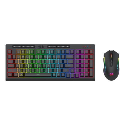 Redragon S142 Wireless Gaming Keyboard & Mouse Combo, 98 Keys K515 PRO Wireless RGB Membrane Keyboard and 4800 DPI Wireless M693 PRO Gaming Mouse Bundle