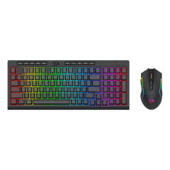 Redragon S142 Wireless Gaming Keyboard & Mouse Combo, 98 Keys K515 PRO Wireless RGB Membrane Keyboard and 4800 DPI Wireless M693 PRO Gaming Mouse Bundle