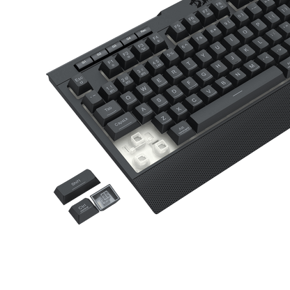 Redragon S151 PRO 3-Mode Wilreess Gaming Keyboard & Mouse Combo, 104 Keys K525 RGB Membrane Keyboard and 10000 DPI M616 Gaming Mouse Bundle