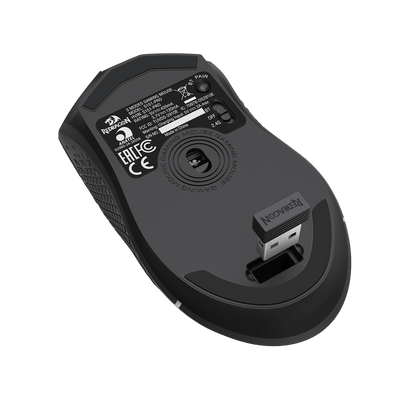 Redragon Black gaming mouse with visible branding on a white background