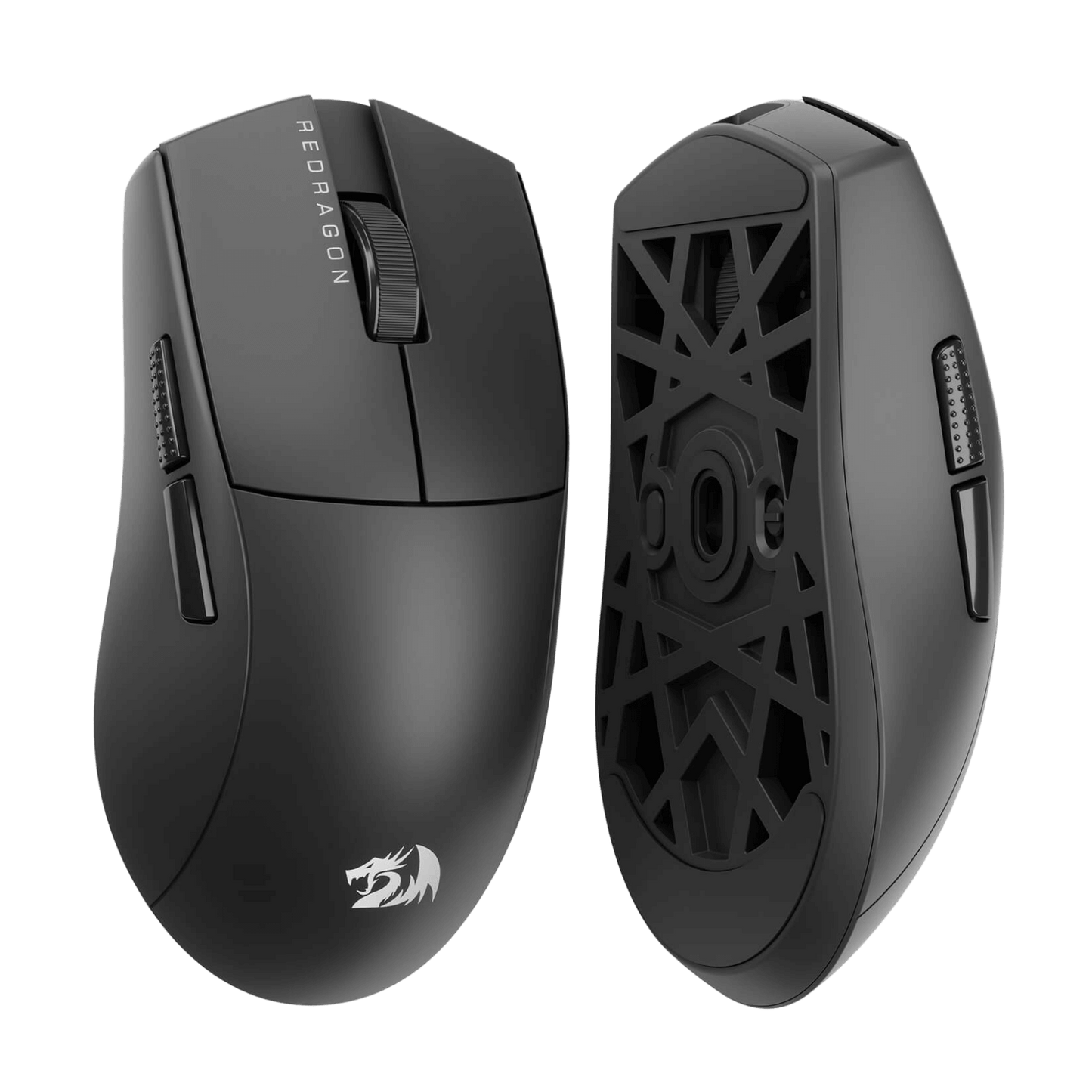 Redragon M922 PRO wireless gaming mouse featuring an ultra-light 51g ergonomic design, 3 connection modes (Bluetooth, 2.4GHz, wired), 26,000 DPI sensor, and customizable buttons for competitive gaming