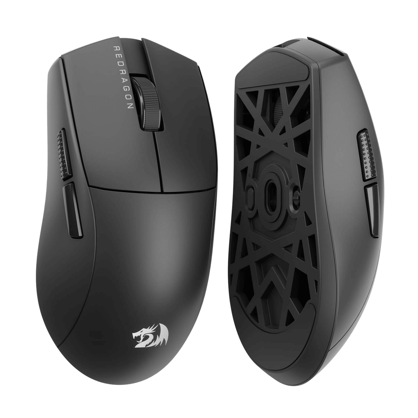 Redragon M922 PRO wireless gaming mouse featuring an ultra-light 51g ergonomic design, 3 connection modes (Bluetooth, 2.4GHz, wired), 26,000 DPI sensor, and customizable buttons for competitive gaming