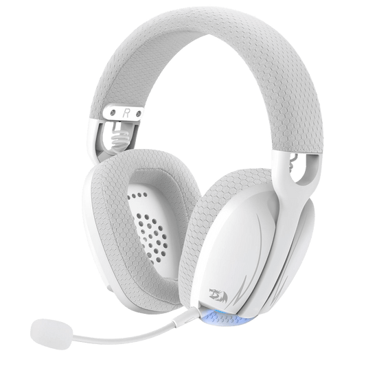 Redragon H878 3-Mode Wireless Blue LED Gaming Headset, Lightweight, 7.1...