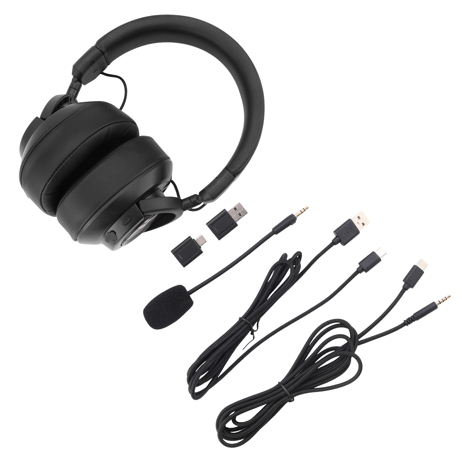 Redragon H889 Wireless Gaming Headset, 4 Connection Modes 2.4G/BT/3.5mm/USB, 53mm Drivers, Spatial Audio, 7.1 Surround Sound, Detachable Mic, Compatible with PC/PS5/PS4/NS/Xbox One/Phone