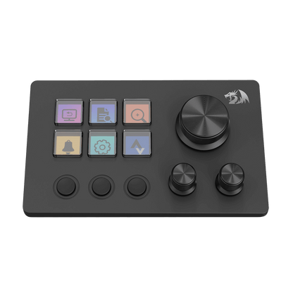 Redragon SS551 Stream Controller - All-in-One Macro Pad, LCD Keys & Dials, Stream Station for Content Creators, Streaming, Gaming - PC & Mac Compatible