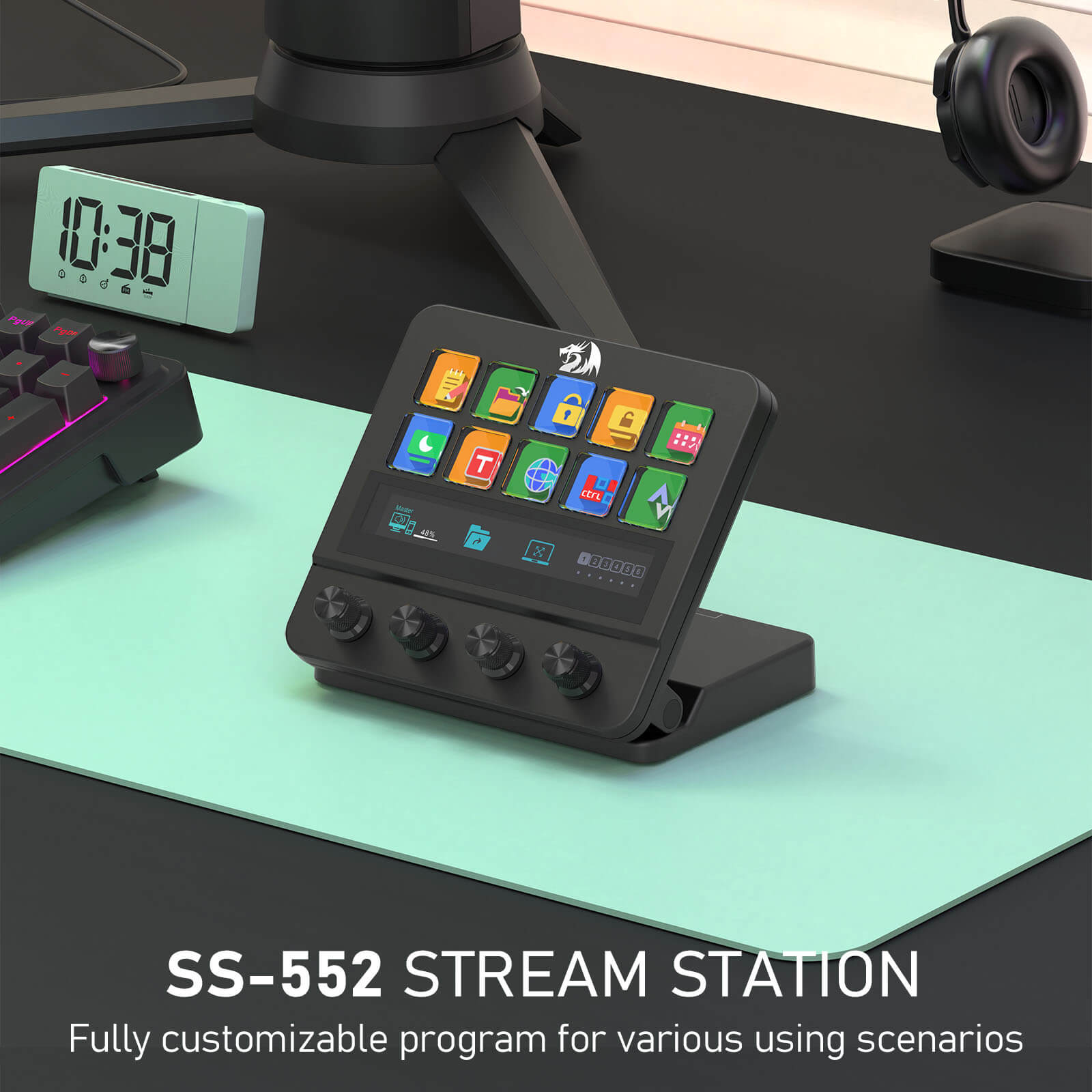 Redragon SS552 Stream Controller | Macro Pad for Gaming