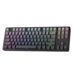 Redragon K707 PRO Gradient 80% Wireless Mechanical Gaming Keyboard – Hot-Swappable TKL with Tri-Mode (USB-C, Bluetooth 5.0, 2.4GHz), Quiet Linear Switches, Noise Dampening, Side-Printed PBT Keycaps, RGB Backlit, Customizable