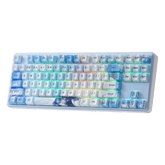 Redragon K707 PRO SE 80% Wireless Gasket RGB Gaming Keyboard, 3-Modes 87 Keys TKL Anime Mechanical Keyboard w/Hot-Swap Socket, Dye-Sub PBT Keycaps & 5-Layer Noise Dampening, Custom Linear Switch