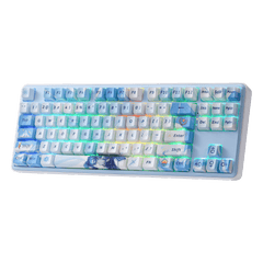 Redragon K707 PRO SE 80% Wireless Gasket RGB Gaming Keyboard, 3-Modes 87 Keys TKL Anime Mechanical Keyboard w/Hot-Swap Socket, Dye-Sub PBT Keycaps & 5-Layer Noise Dampening, Custom Linear Switch