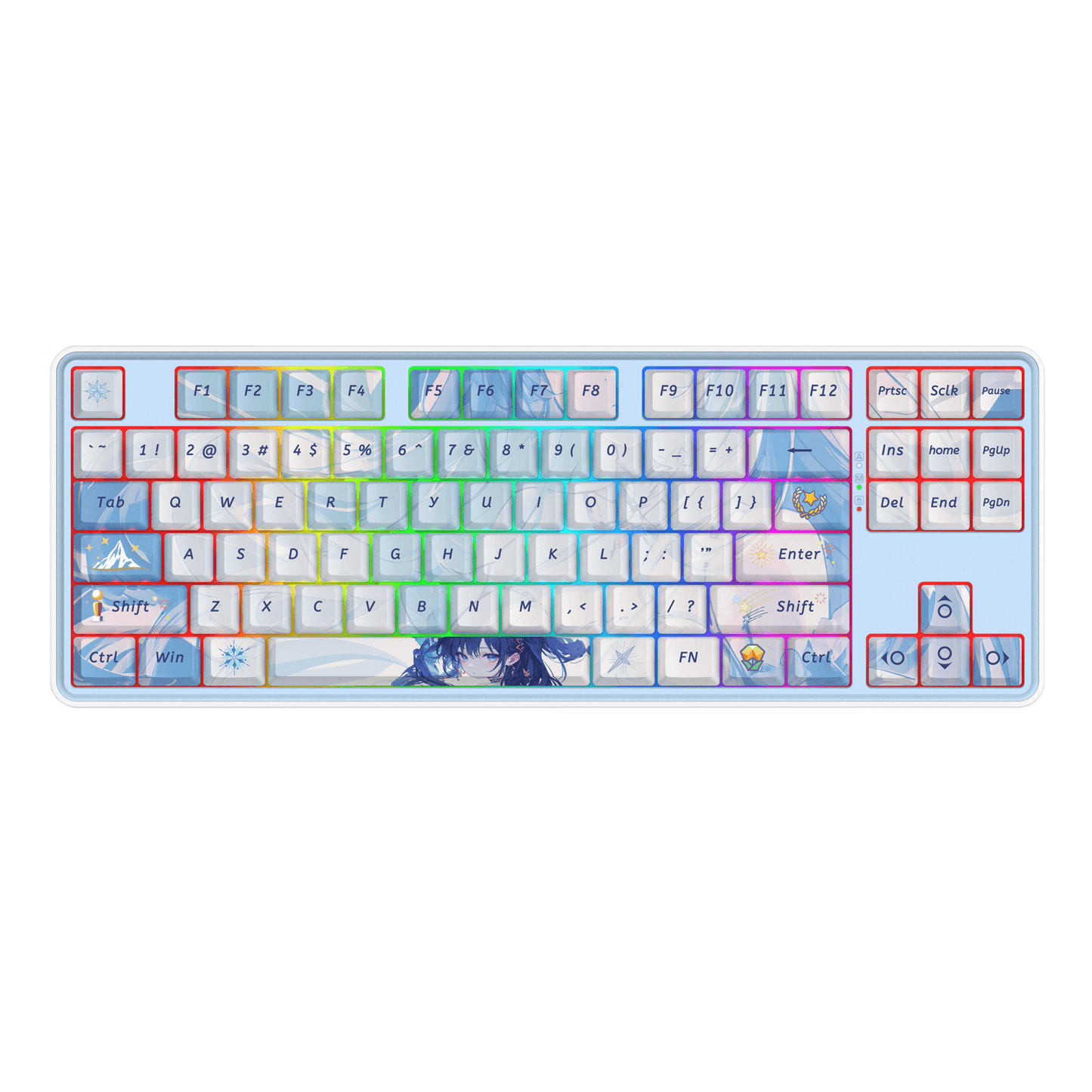 Redragon STAR BLADE K707 PRO 80% Wireless Gasket RGB Anime Gaming Keyboard