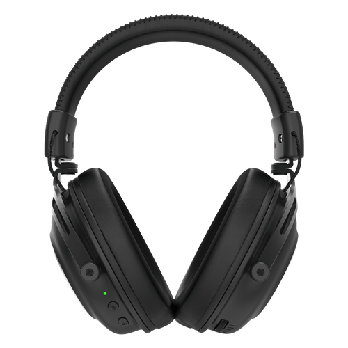 Redragon TITAN H894, Black over-ear wireless headphones shown from the front on a plain white background.