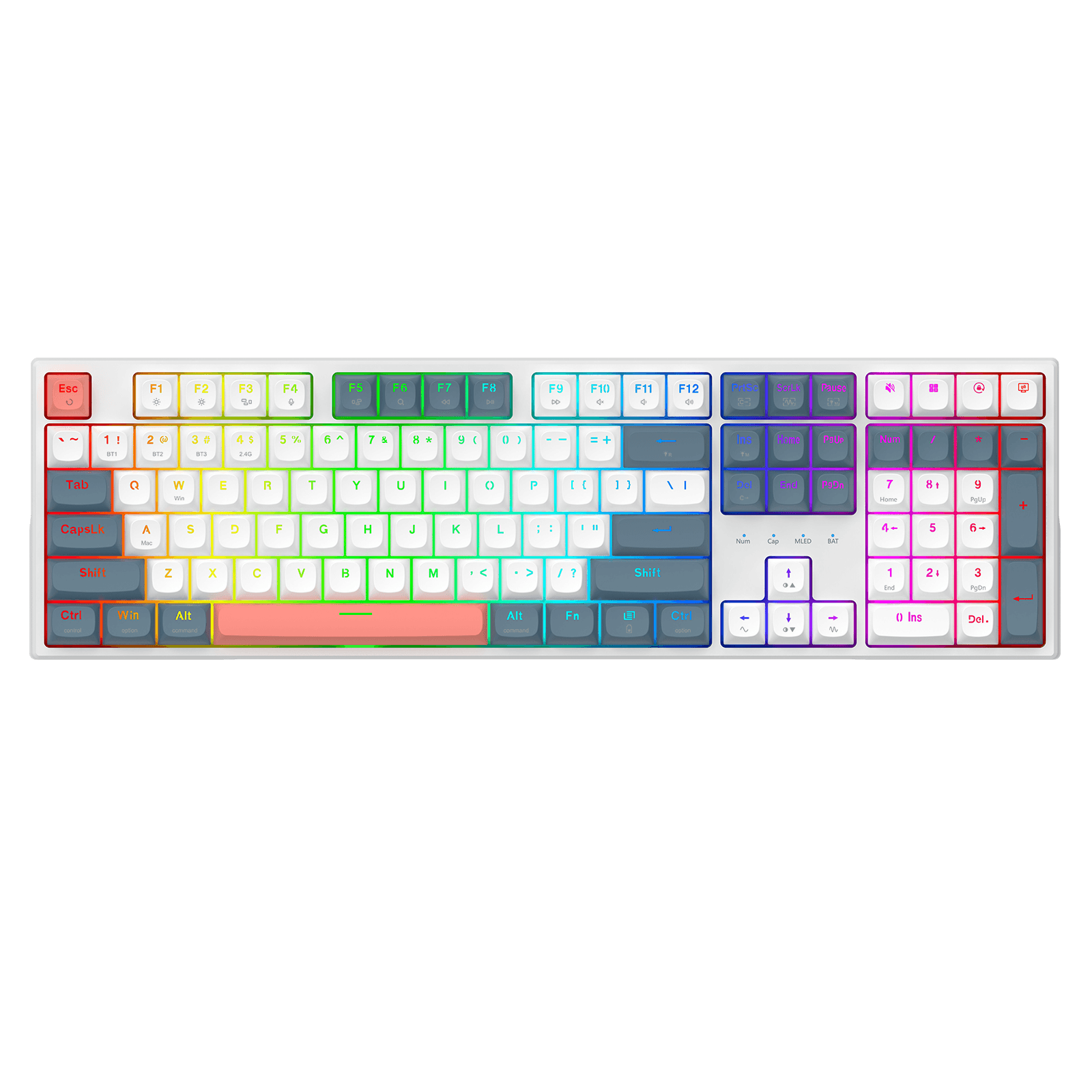 TRUNDLE K668 Wireless Mechanical Keyboard | Full-Size Tri-Mode RGB