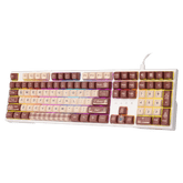 Redragon K668 Xmas Wired Gasket RGB Gaming Keyboard, 108 Keys Mechanical Keyboard w/Extra 4 Hotkeys, Upgraded Hot-swappable Socket, Sound Absorbing Foam, Christmas Gingerbread Man Themed Cute Keycaps