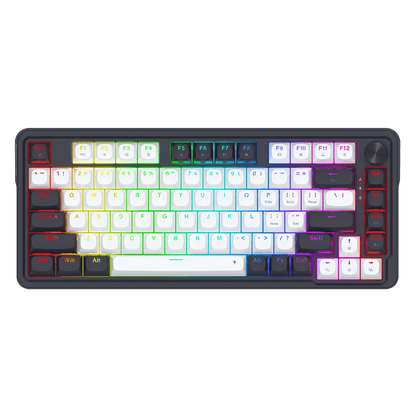 Redragon K673 HE Rapid Trigger Gaming Keyboard, 81 Keys 8K Wired Mechanical Keyboard w/Next-Gen UltraMag 100% POM Silky Magnetic Switch, Dual-Module Floating Structure Design, 2-Layer Noise Dampening