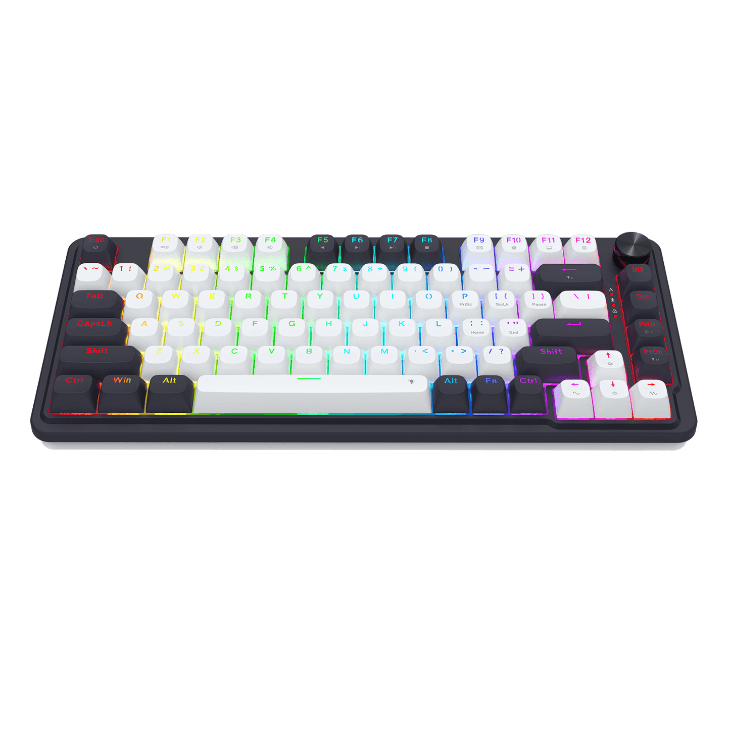 Redragon K673 HE Rapid Trigger Gaming Keyboard, 81 Keys 8K Wired Mechanical Keyboard w/Next-Gen UltraMag 100% POM Silky Magnetic Switch, Dual-Module Floating Structure Design, 2-Layer Noise Dampening