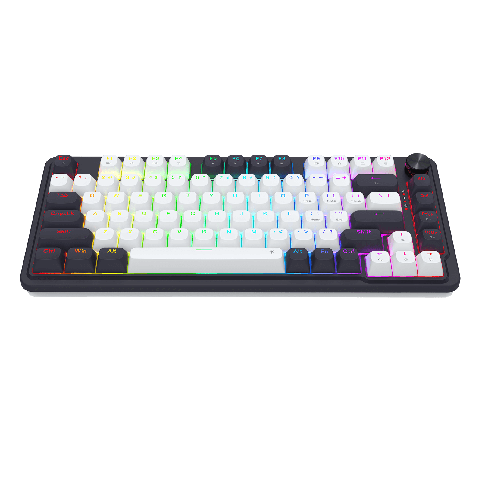 Redragon K673 HE Rapid Trigger Gaming Keyboard, 81 Keys 8K Wired Mechanical Keyboard w/Next-Gen UltraMag 100% POM Silky Magnetic Switch, Dual-Module Floating Structure Design, 2-Layer Noise Dampening