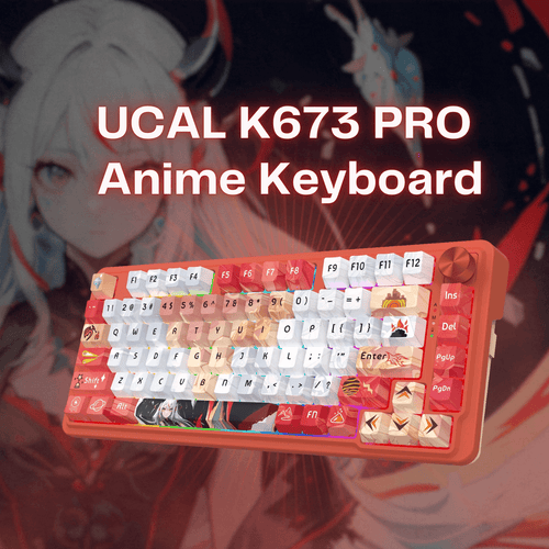 Redragon UCAL K673 PRO 75% Wireless Gasket Anime Keyboard