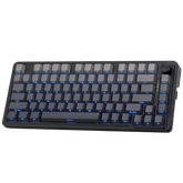 Redragon K673 GB 75% Wireless Gasket RGB Gaming Keyboard, 3-Modes 81 Keys PBT Compact Mechanical Keyboard w/Hot-Swap Socket, Dedicated Knob Control & 5-Layer Noise Dampening, Custom Linear Switch