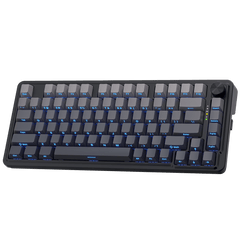 Redragon K673 GB 75% Wireless Gasket RGB Gaming Keyboard, 3-Modes 81 Keys PBT Compact Mechanical Keyboard w/Hot-Swap Socket, Dedicated Knob Control & 5-Layer Noise Dampening, Custom Linear Switch