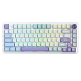 Redragon UCAL MAX K673 MOA Keycaps 75% 81 PBT Keys Hot-Swappable Gaming Keyboard in Moonrise Violet