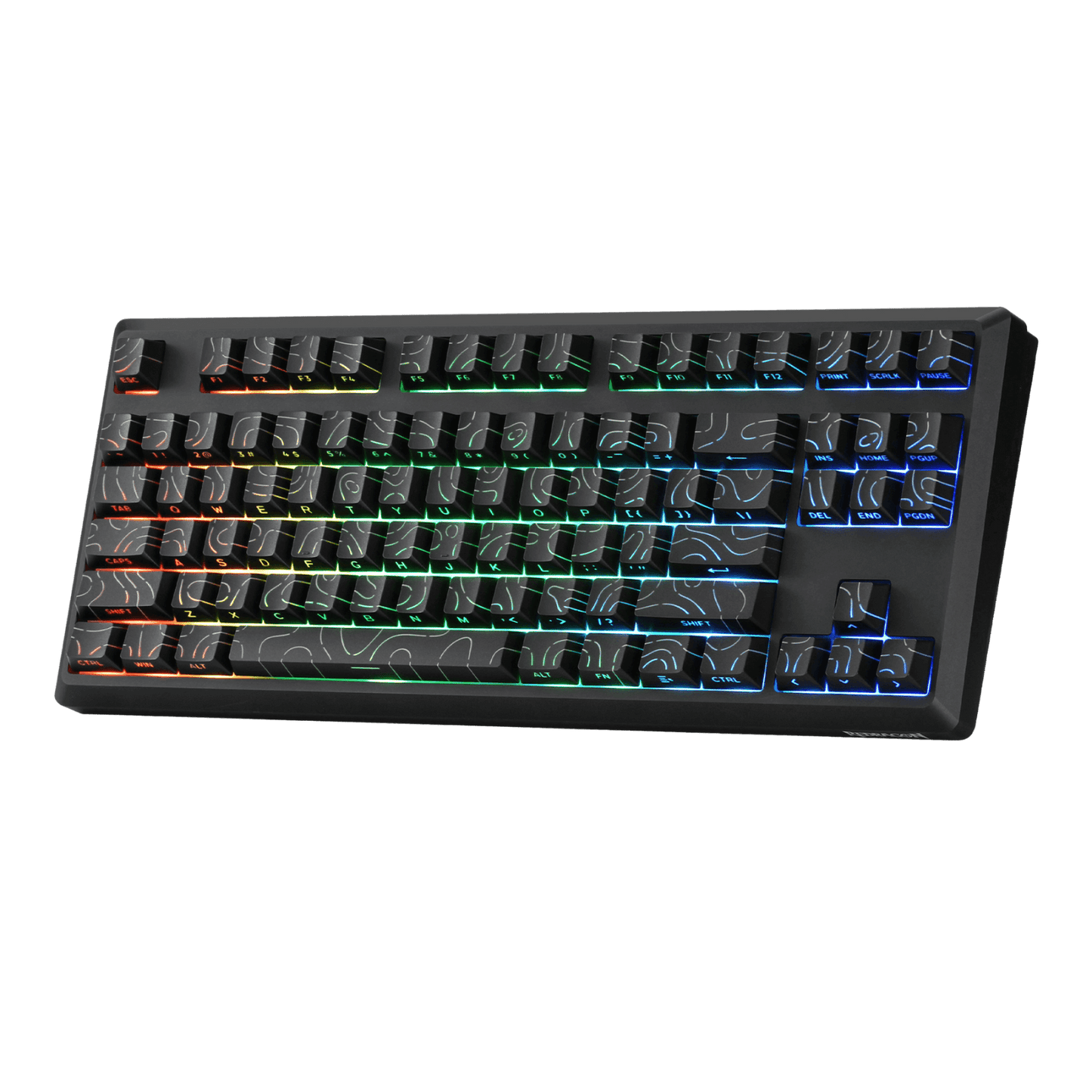 Redragon K737 PRO Wireless 87 Keys Gasket Gaming Keyboard, 80% Premium CNC Aluminum Mechanical Keyboard, Hot-Swap South-Facing LED Socket, 5-Layer Noise Dampening, Side-Printed PBT Contour Line Keycap