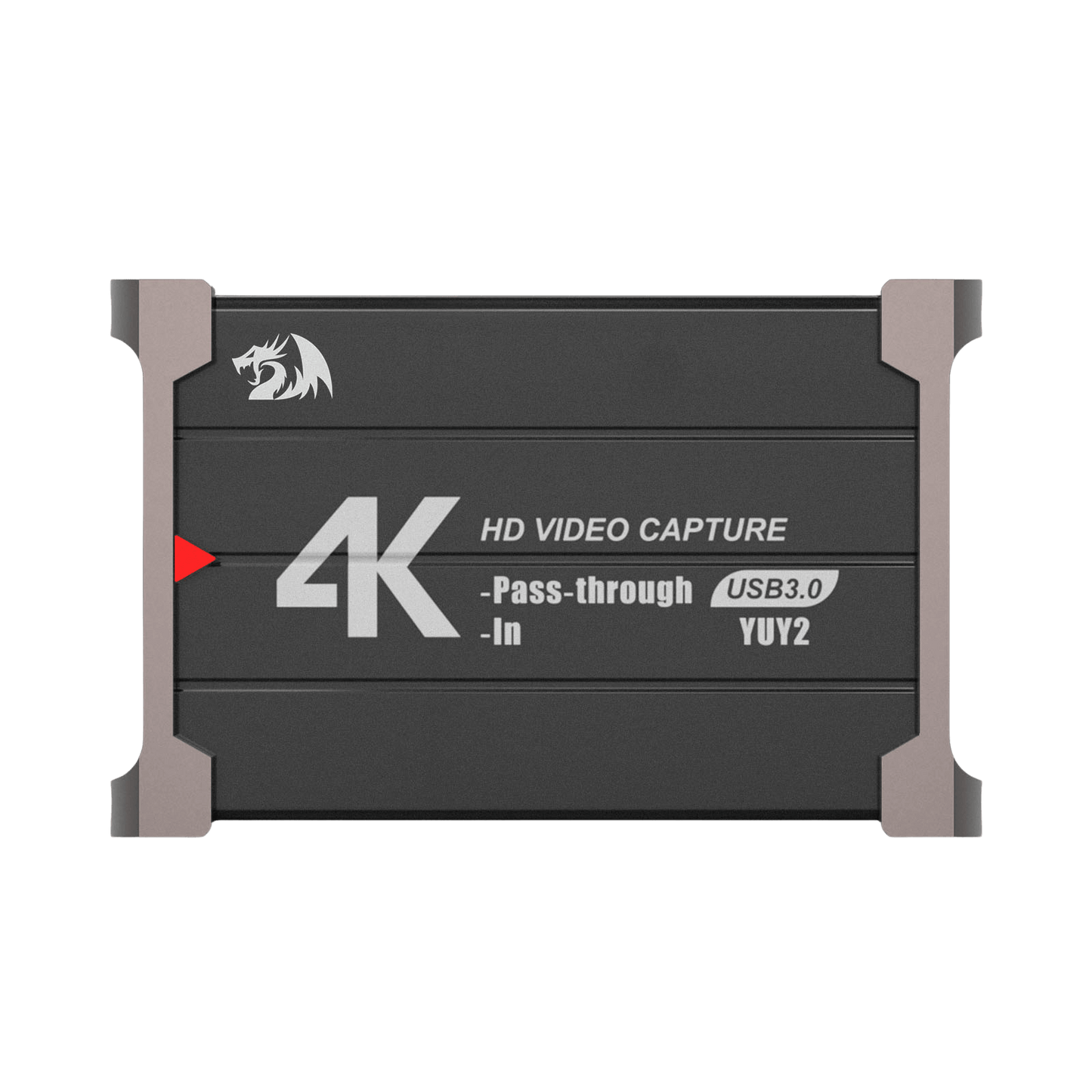 Redragon VC321 4K Video Capture Card, USB 3.0 1080p 60fps Video Capture, 4K HDMI Pass-Through, Zero-Latency Streaming, Compatible with Windows/Mac, Game Capture for PS5, Xbox, NS, DSLR, OBS