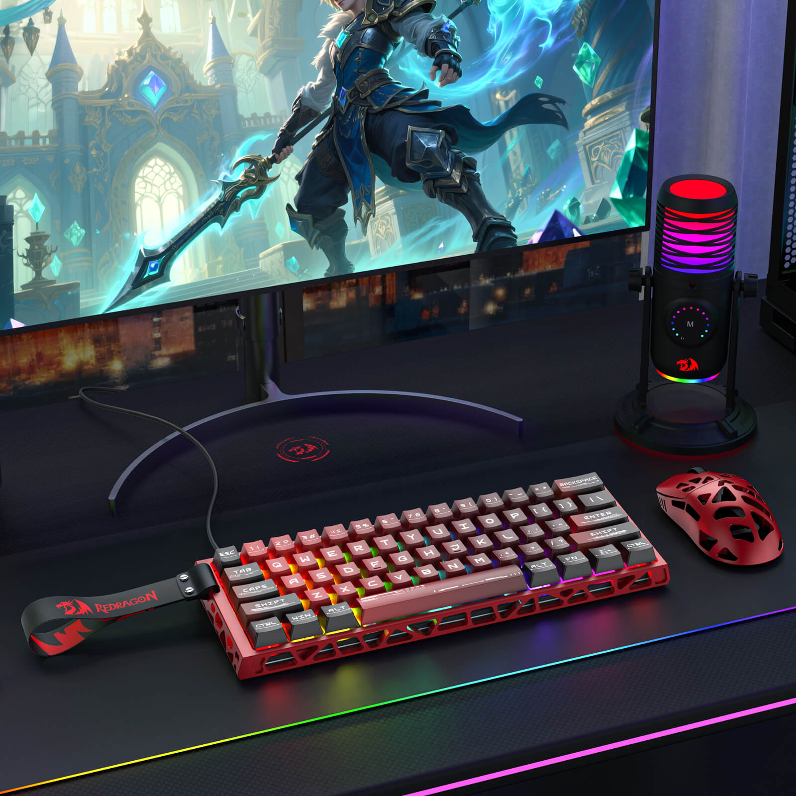 レッドキング Redragon K753 HE Rapid Trigger 60% Magnetic Gaming Keyboard