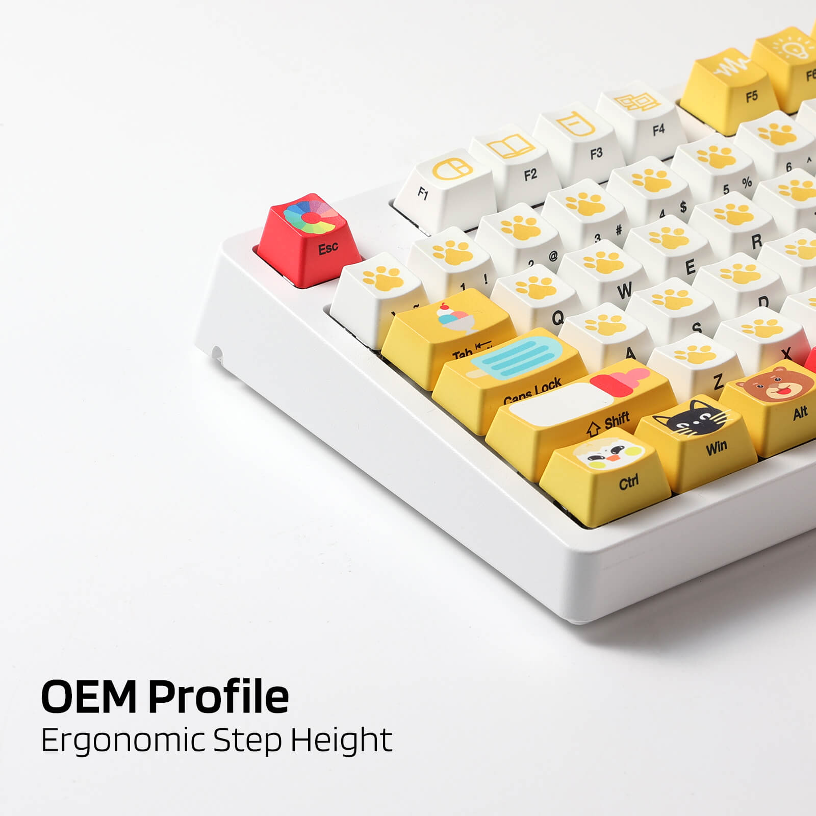 Redragon X LTC 108-Key OEM Profile PBT Double Shot Keycaps