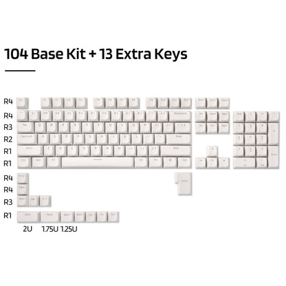 Redragon X LTC 117-Key OEM Profile PBT Double Shot Keycaps