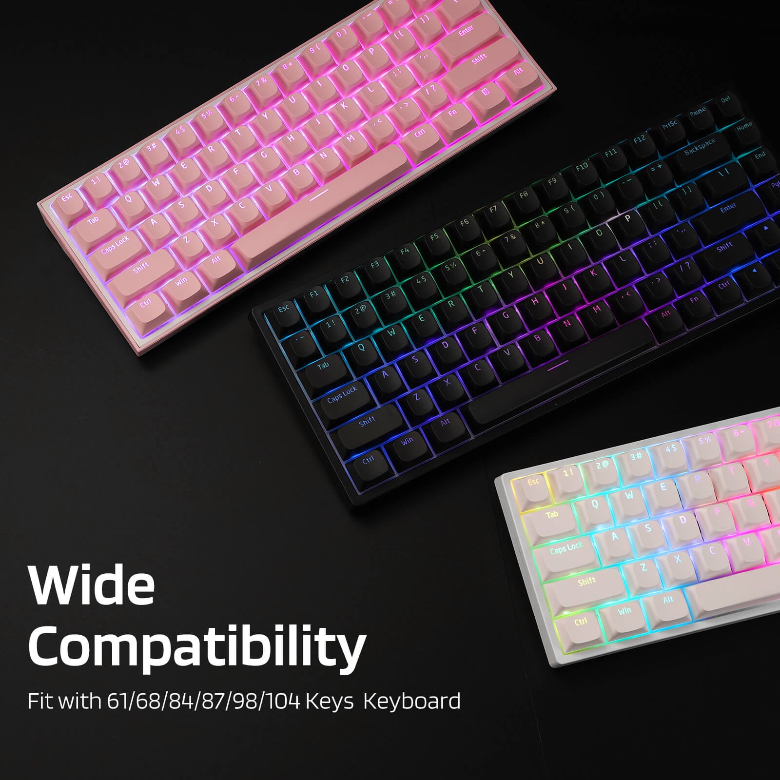 Redragon X LTC 117-Key OEM Profile PBT Double Shot Keycaps – Redragonshop