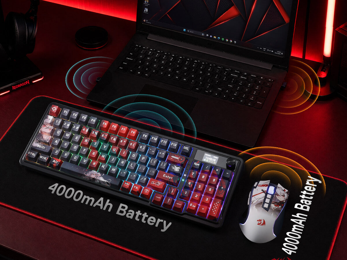 Redragon Anime Keyboard & Mouse Combo, K719 PRO KB + M612AK 8000 DPI Mice
Multi-Function Control ...