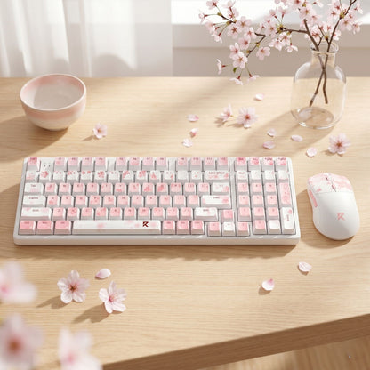 Redragon BS7552 Wireless Keyboard and Mouse Pink Combo 