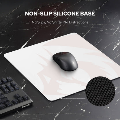 Custom  Mouse Pad,Tempered Glass Material, Office & Home, Non-slip rubber base, Special Glass Surface for Top Accuracy and Speed, Easy to Clean, 11.8*11.8Inch 
