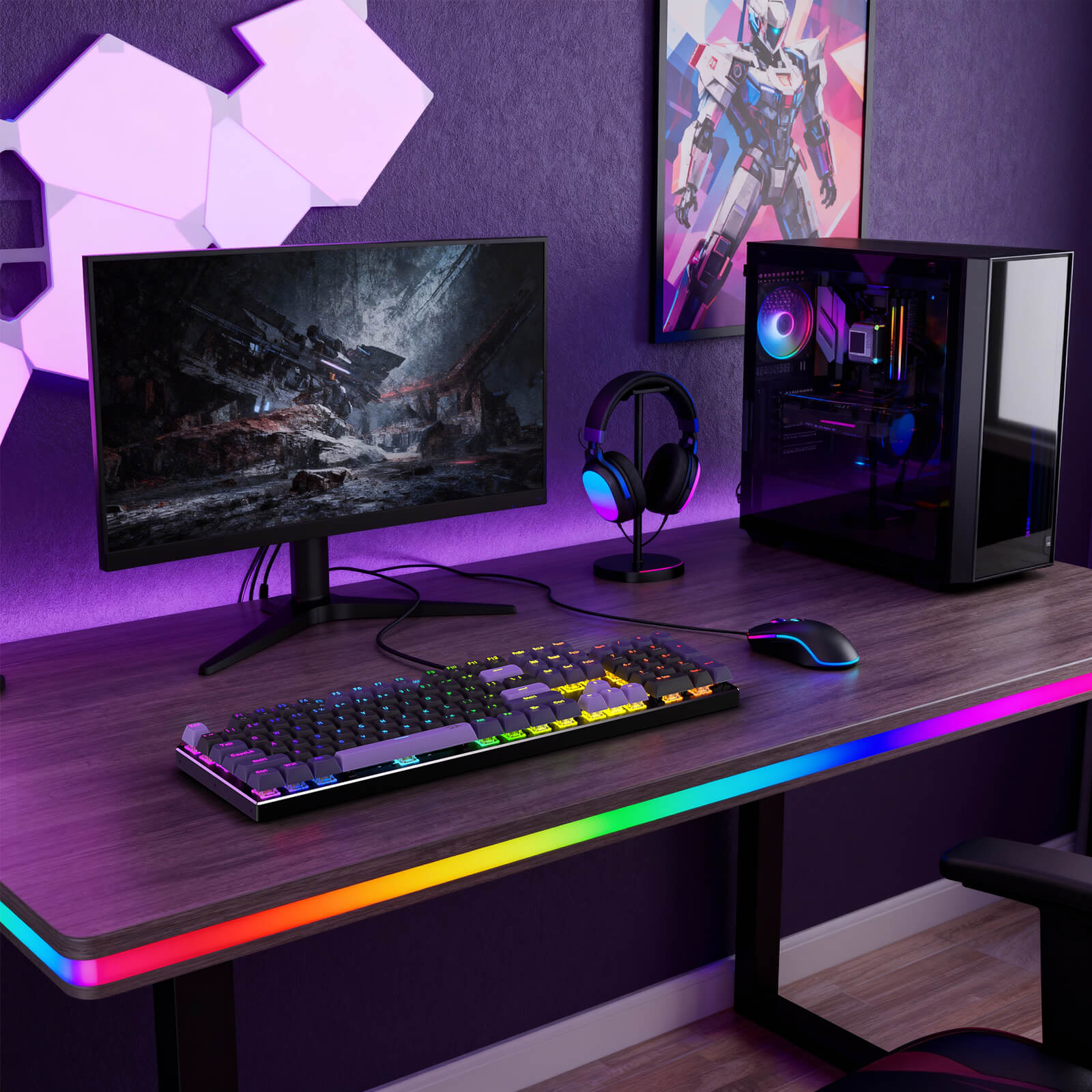 Redragon DHARMA K556 HE Full Size RGB Magnetic Hall Effect