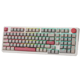 Gasket RGB Gaming Keyboard, Massive 8000 mAh PBT Mechanical Keyboard w/Hot-Swap Socket, Dedicated Knob Control & 5-Layer Noise Dampening, Custom Yolk Linear Switch | show