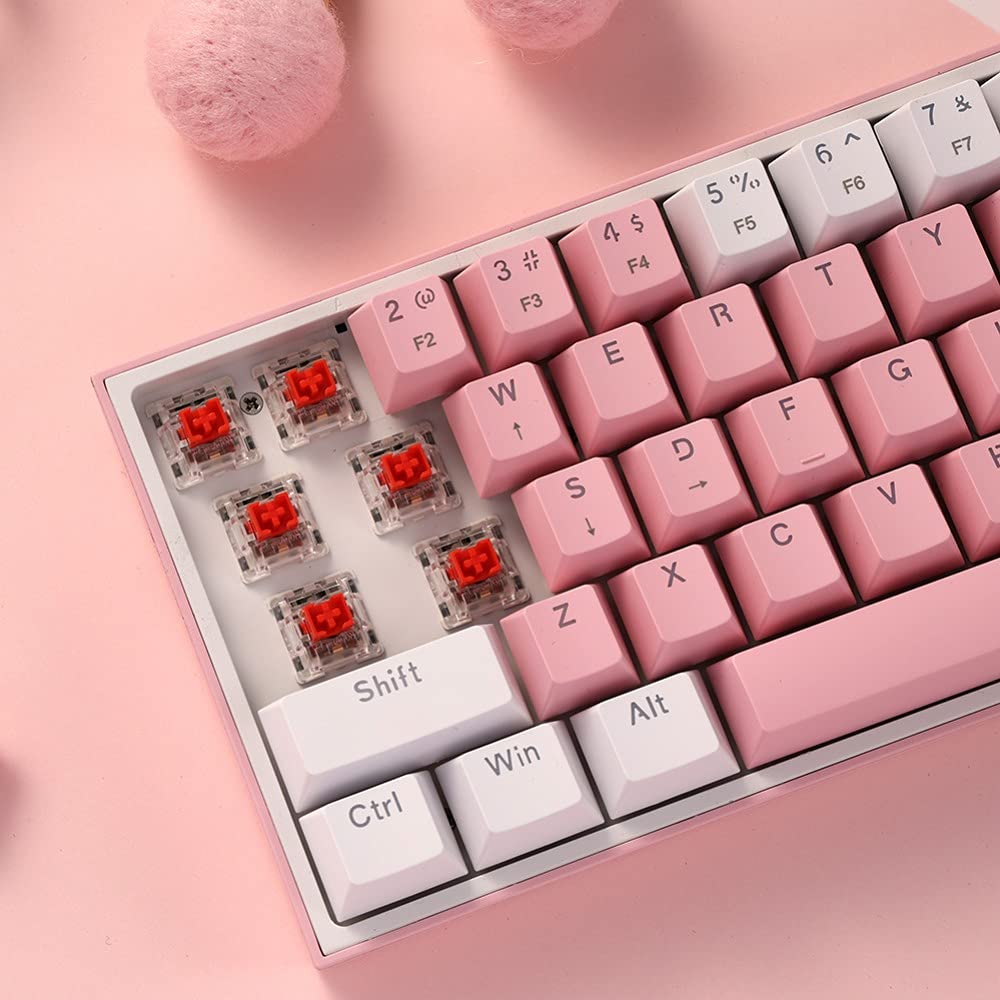 Clavier mécanique FIZZ K617 60 Blanc et Rose , image 9 of 12