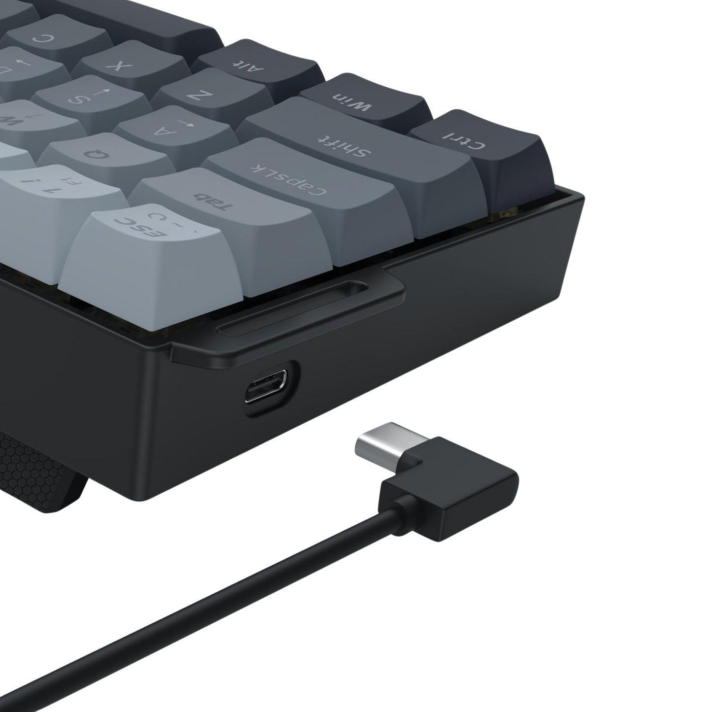 Redragon K617 HE Rapid Trigger Gaming Keyboard, 60% 61 Keys Wired Mechanical Keyboard w/Adjustable Hyper-Fast Actuation, Dedicated Hall Effect Magnetic Switch, PBT Gradient Keycap Strap Version