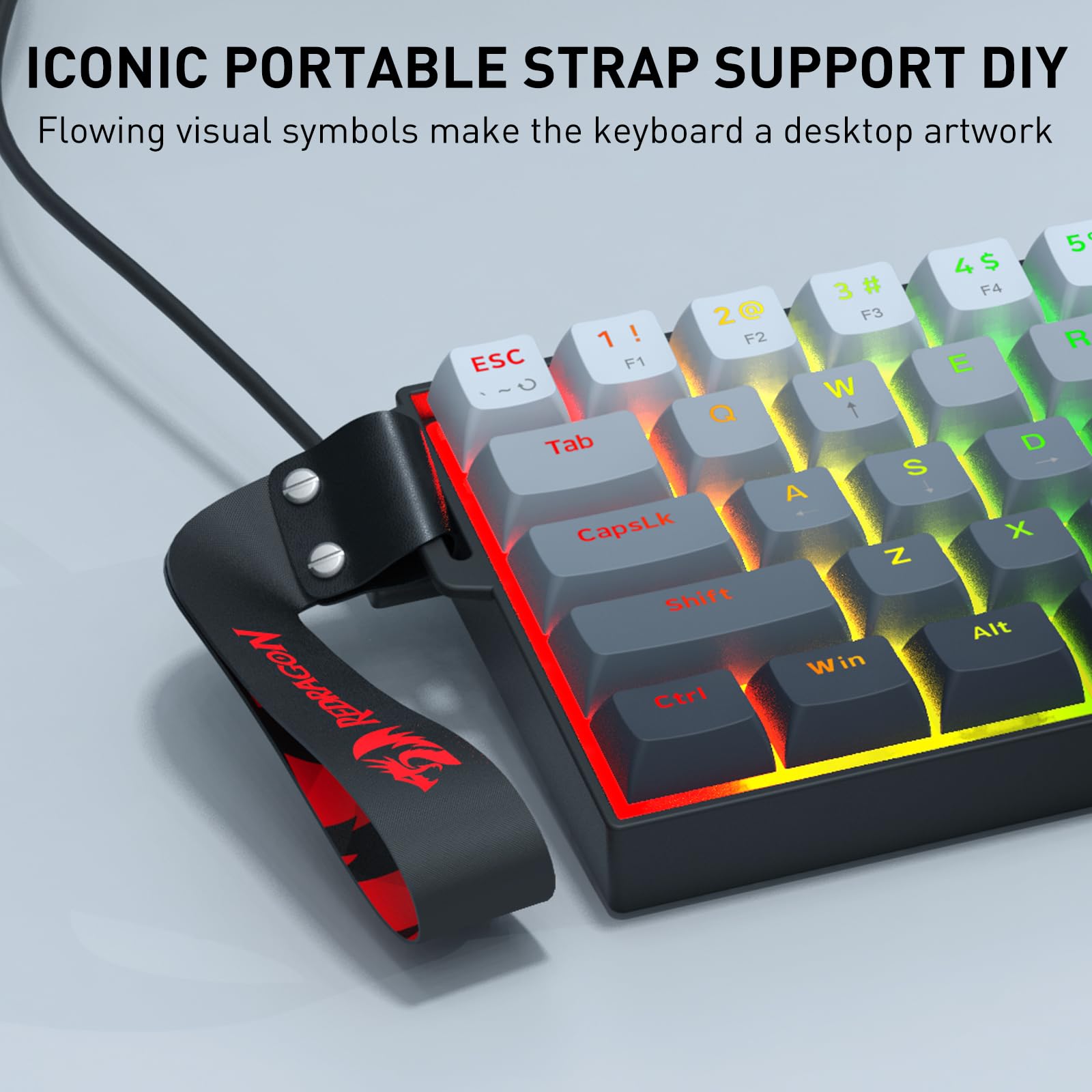 Redragon K617 HE Black Magnetic Hall Effect Gaming Keyboard
