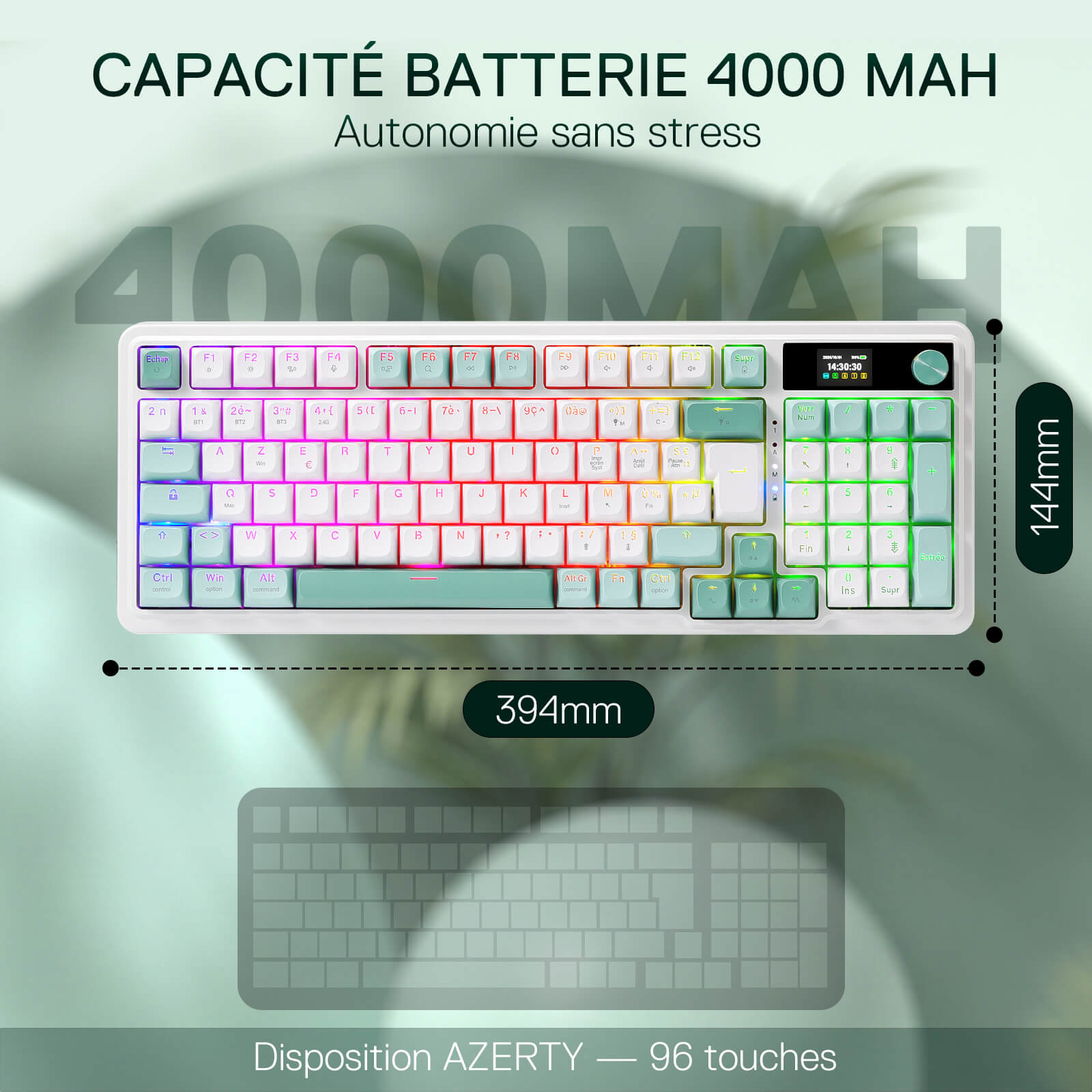 Redragon GALATIN PRO K719 95 Keys OEM Profile Gasket RGB Gaming