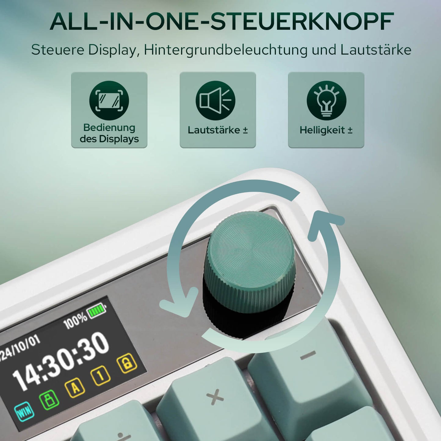 Redragon K719 PRO QWERTZ Kabellose Gasket Gaming‑Tastatur 96%‑Layout
Hot‑Swap Yolk‑Linear‑Schalter TFT‑Display GIF‑Support Drehknopf USB‑C / BT / 2,4GHz 5‑lagige Geräuschdämpfung PRO‑Software