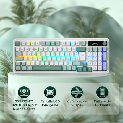 Teclado mecánico REDRAGON K719, distribución ES, 