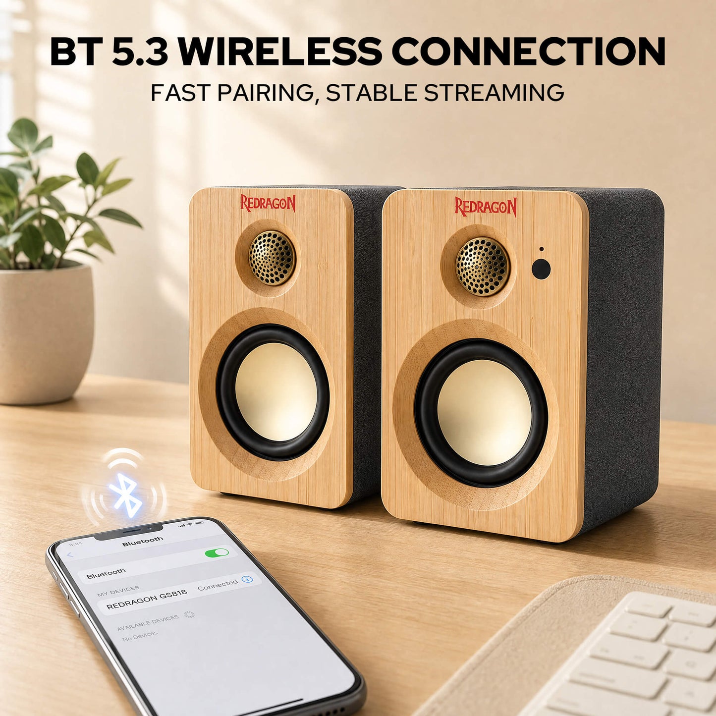 Redragon GS818 Multimedia Speaker,  Bluetooth 5.3